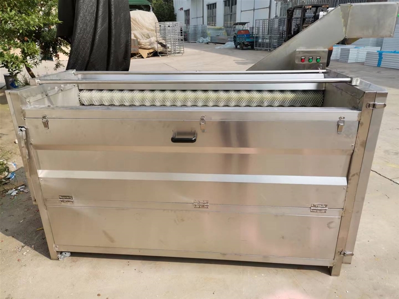 Hair roller peeling machine